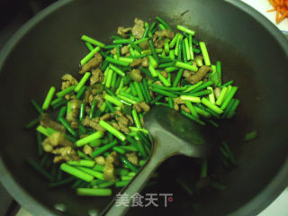 蒜苔肉丝的做法步骤：7