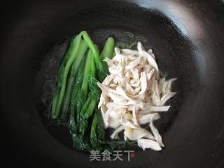 鸡脯扒小白菜的做法步骤：7