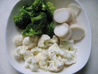 菜花杏鲍菇的做法步骤：2