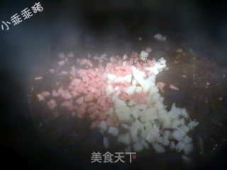 香菇火腿藕丁炸酱面的做法步骤：9