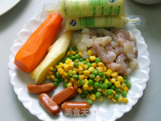 什锦鲜贝豆腐的做法步骤：1