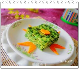【简单制作的花样饼大全】菠菜鸡蛋饼的做法步骤：12