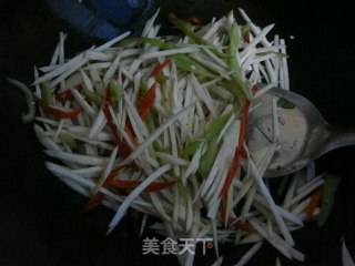 素炒茭白的做法步骤：4