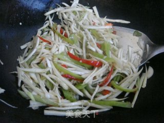 素炒茭白的做法步骤：5