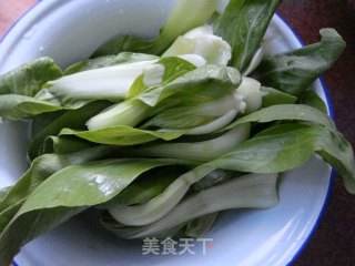 猪血豆腐白菜汤的做法步骤：3