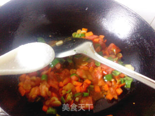 西红柿辣子拌面的做法步骤：6