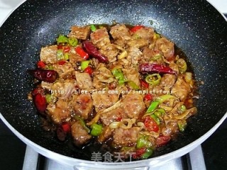 尖椒牛肉夹馍的做法步骤：6
