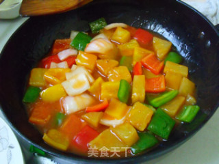 菠萝咕噜肉的做法步骤：8