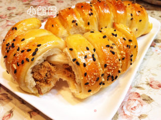 肉松毛毛虫面包的做法步骤：16