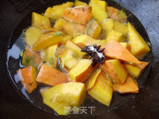家常菜----豆角烧南瓜的做法步骤：6