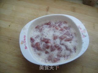 素三丁炒肉的做法步骤：3