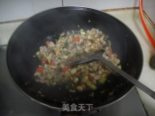 素三丁炒肉的做法步骤：6