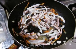 味增什锦鱿鱼的做法步骤：6