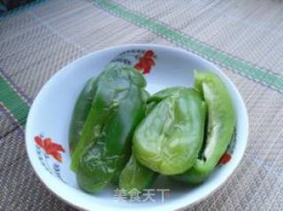 酱焖青椒的做法步骤：3