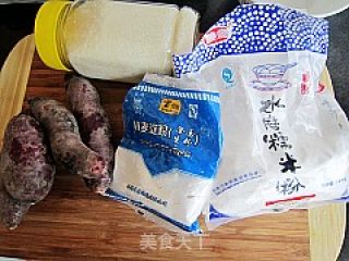 馋嘴小吃---紫薯凉糕的做法步骤：1