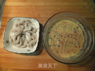 韩式鱿鱼蔬菜饼的做法步骤：2