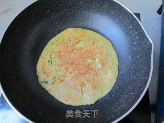 懒懒的周末早点-杂蔬蛋饼的做法步骤：7