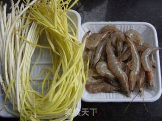 韭黄滑虾仁的做法步骤：1