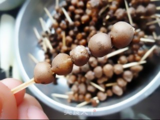 老家的糖串（山药豆-微型糖葫芦）的做法步骤：3