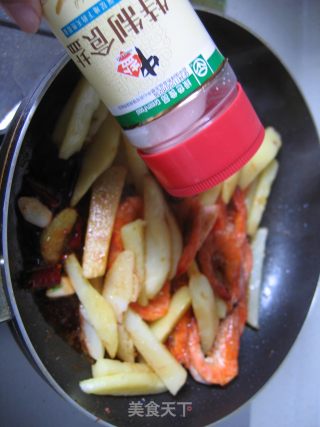 芝香土豆虾的做法步骤：9