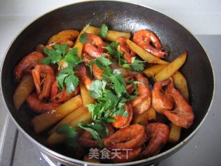 芝香土豆虾的做法步骤：10