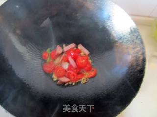 大辣椒炒黑米饭的做法步骤：3