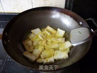 蓬哈菜煎豆腐的做法步骤：7