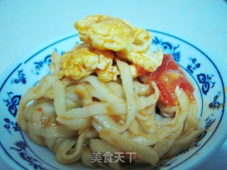 饭菜一体之番茄蛋焖面的做法步骤：7
