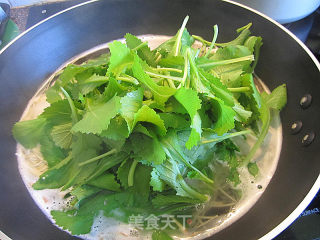鸡肝芥菜小米面的做法步骤：3