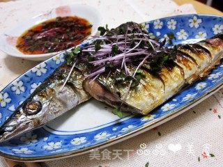 秋天的味道——盐烧秋刀鱼的做法步骤：11