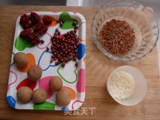 桂圆红枣红豆米糊的做法步骤：1