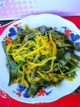 黄花菜烧扁豆的做法步骤：10