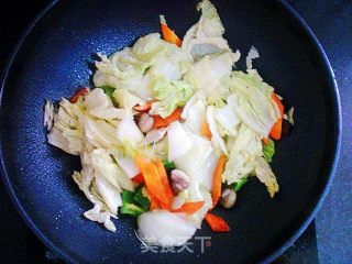 五彩黑白菜的做法步骤：11