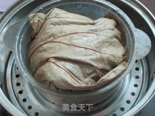 荷香糯米蒸排骨的做法步骤：9