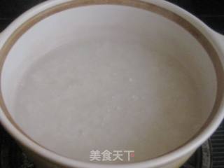 扁豆花肉片糯米粥的做法步骤：3
