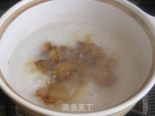 扁豆花肉片糯米粥的做法步骤：5