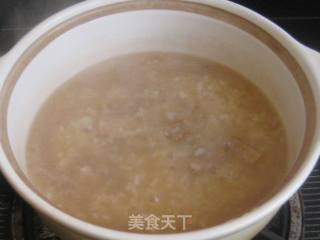 扁豆花肉片糯米粥的做法步骤：6