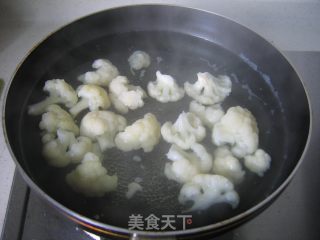 菜花烧猪肝的做法步骤：4