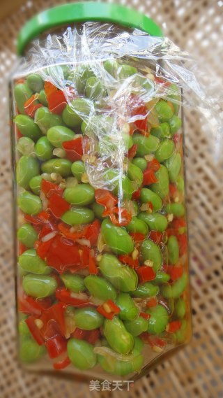 家乡小菜-----剁椒腌毛豆的做法步骤：9