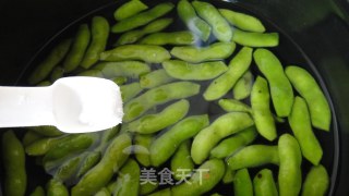 蒜泥毛豆的做法步骤：4