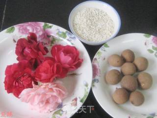 月季花桂圆糯米粥的做法步骤：1