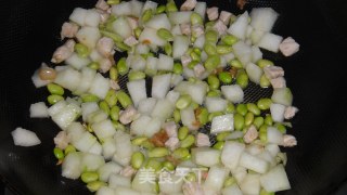 毛豆烧冬瓜的做法步骤：7