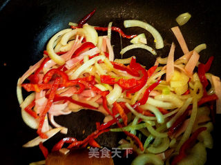 芸豆蘑菇小炒的做法步骤：4