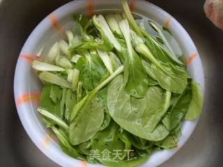 小油菜炒香干的做法步骤：2