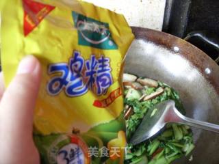 小油菜炒香干的做法步骤：8