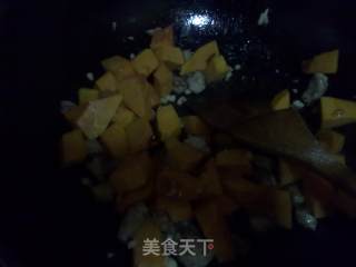 南瓜鸡肉焗饭的做法步骤：4