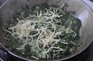 菠菜火腿煎饼的做法步骤：4