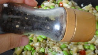 酸笋辣炒毛豆的做法步骤：8