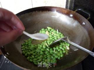梅干菜炒毛豆的做法步骤：7