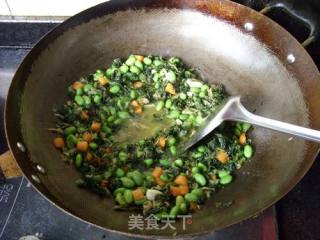 梅干菜炒毛豆的做法步骤：11